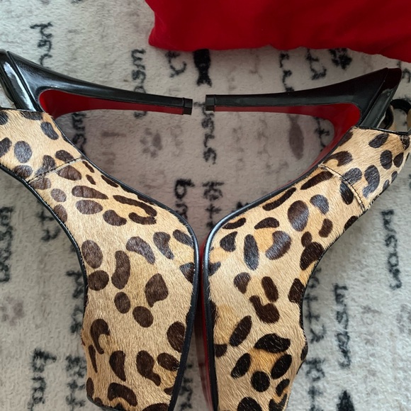 Red Bottom pony hair open toe shoes ** Not Authentic ** size 38 - Picture 4 of 11